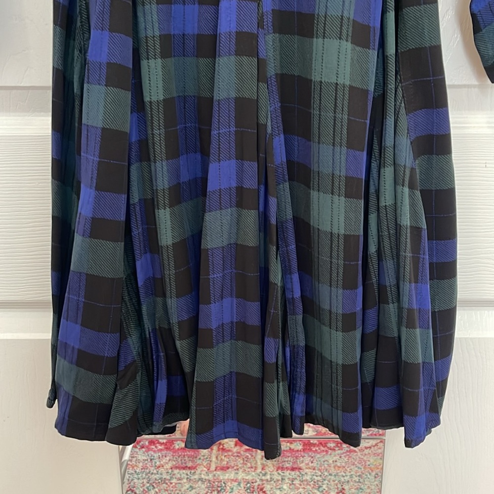 Torrid Plaid Double-Breasted Trench Jacket / Dress size 2 - Picture 15 of 15